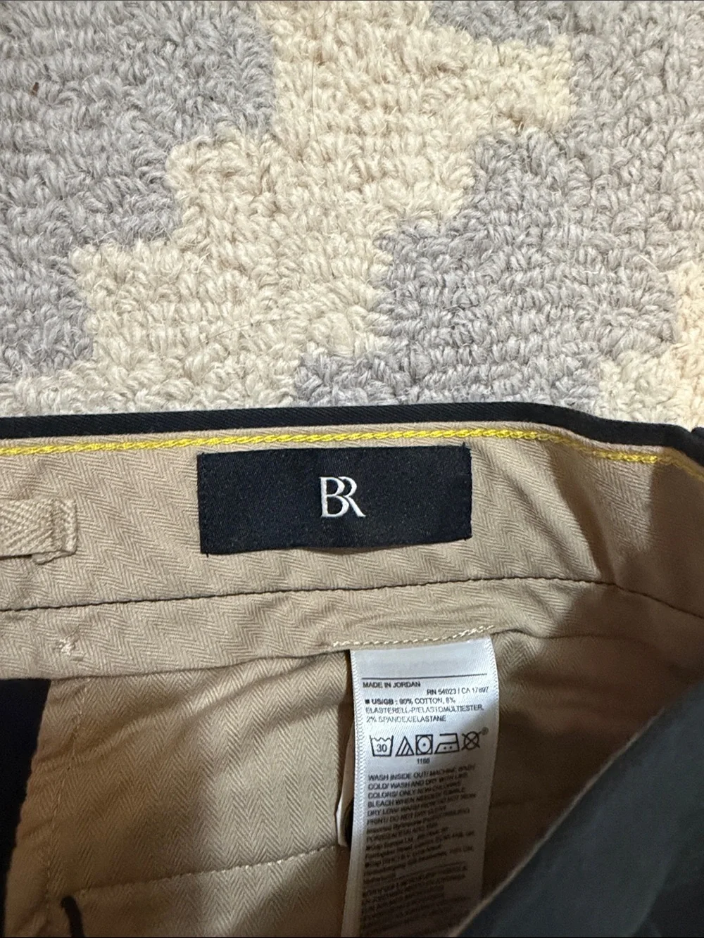 Banana Republic Men's Black Straight Dress Pants